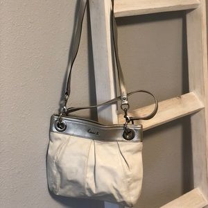 White coach crossbody purse